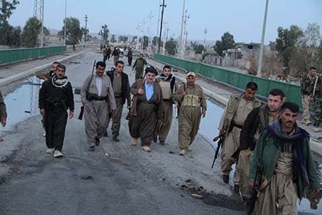 Peshmerga entering Jalawla shortly after recapture last month. 