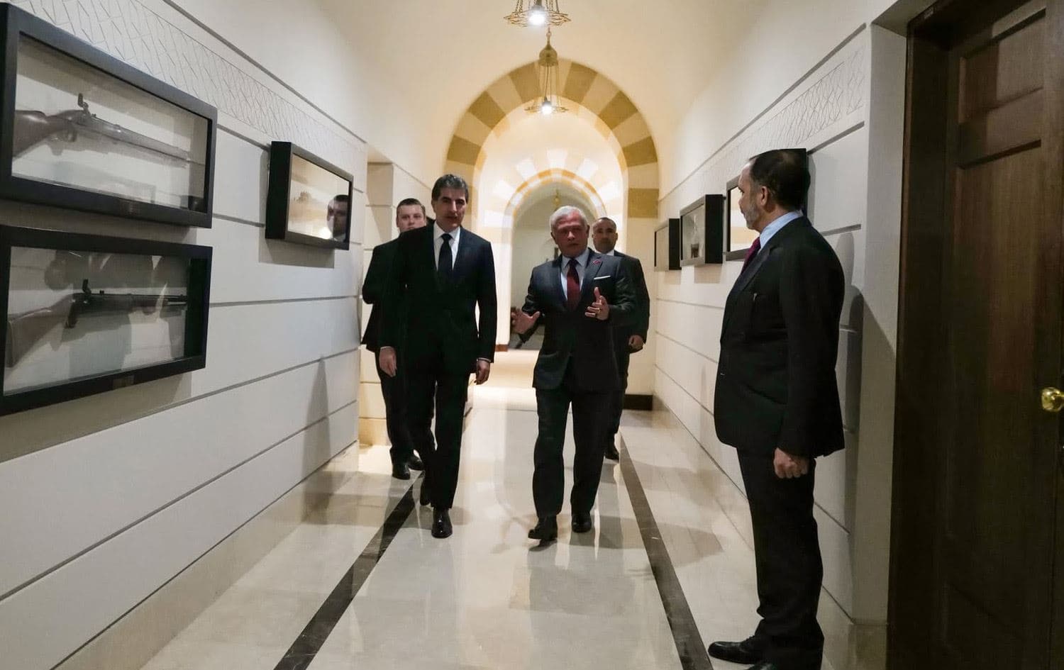 Kral II. Abdullah ve Başkan Neçirvan Barzani