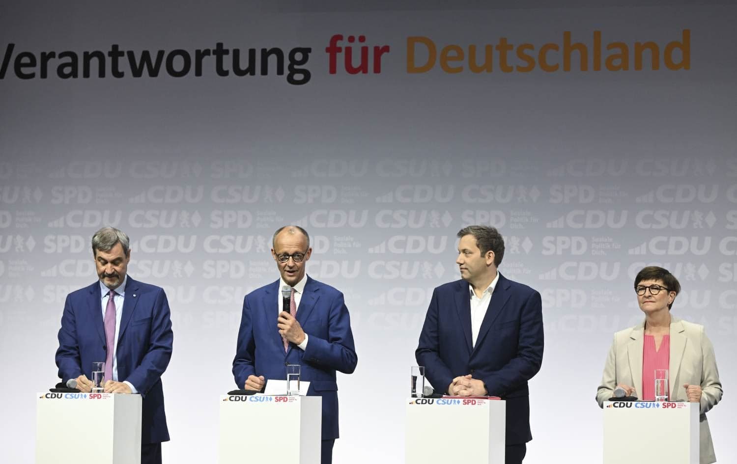 CDU/CSU û SPDyê protokola koalîsyonê îmze kir / Wêne: AA
