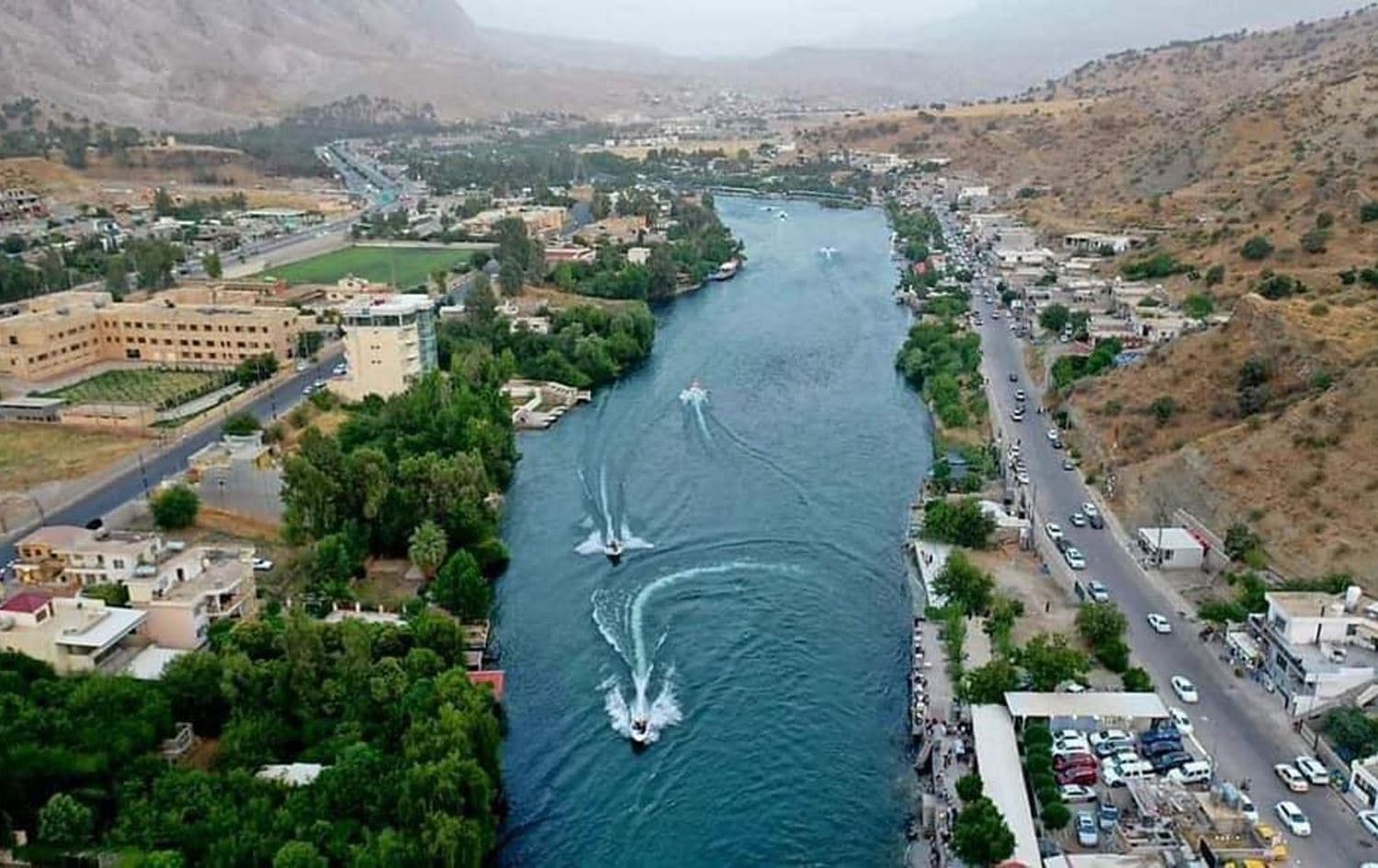 دیمەنێکی گشتیی قەزای دووکان. وێنە: بڵند تاهیر- رووداو