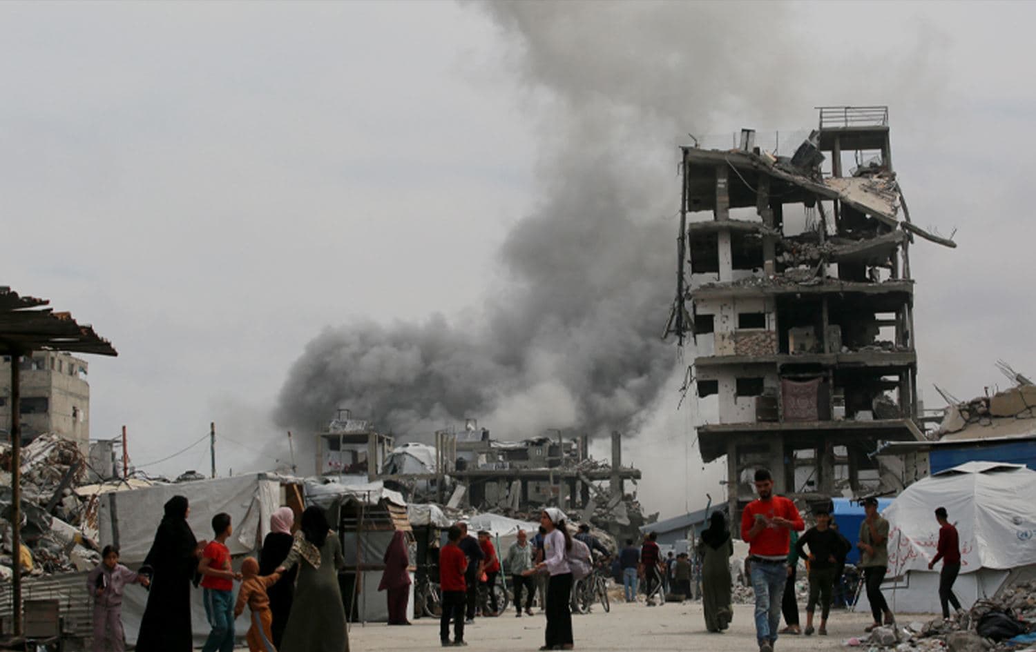 بۆردوومانکردنی غەززە لەلایەن ئیسرائیلەوە. وێنە: AFP 