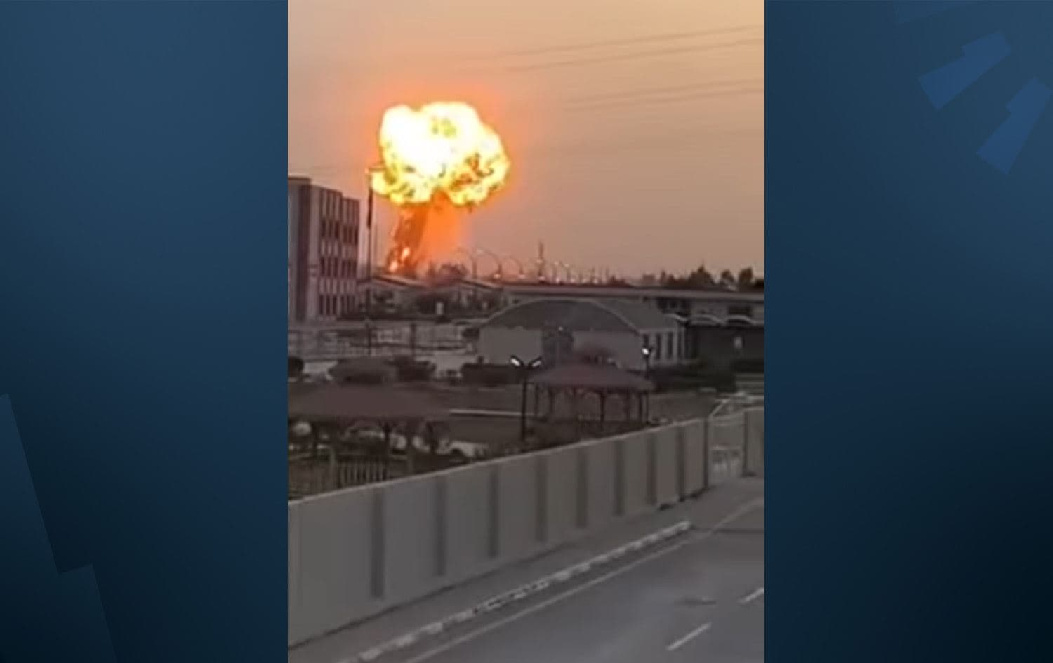 دیمەنی کاتی تەقینەوەکە