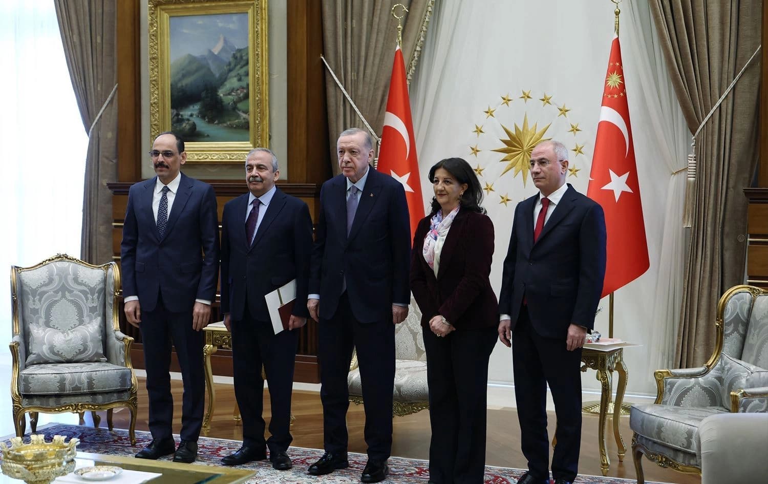 Hevdîtina Erdogan û Heyeta DEM Partiyê / Wêne: Arşîv 