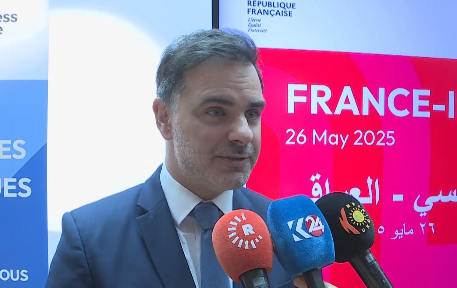 لۆران سان مارتین، وەزیری بازرگانیی فەرەنسا، رۆژی 26-5-2025 لە پاریس.