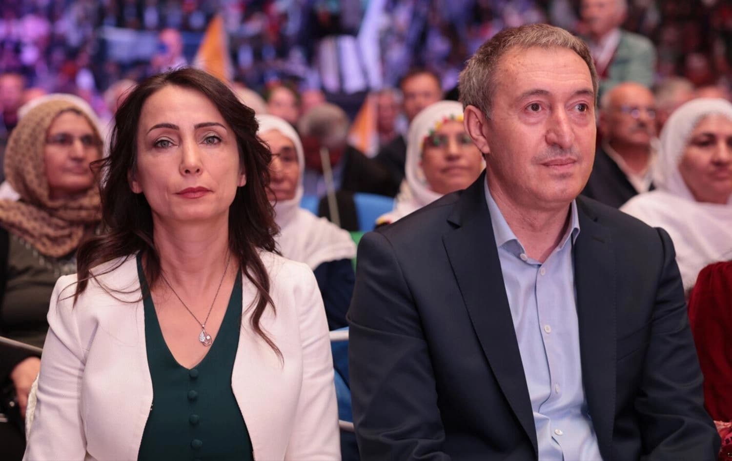 Hevserokên DEM Partiyê Tulay Hatîmogullari û Tuncer Bakirhan/Wêne: Arşîv