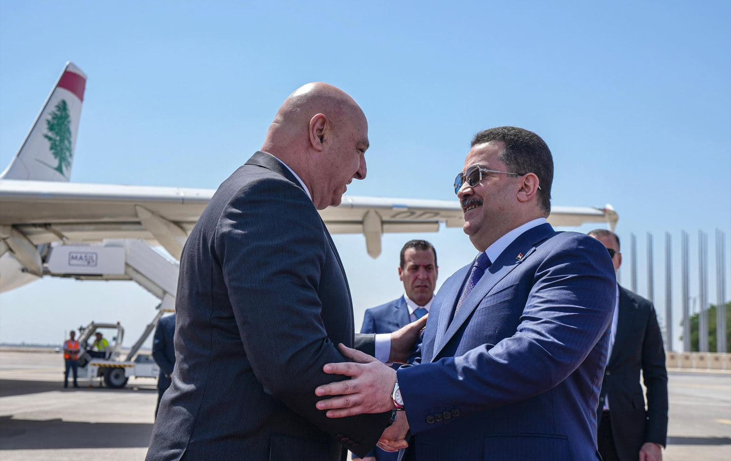  سەرۆکوەزیرانی عێراق و سەرۆکی لوبنان.