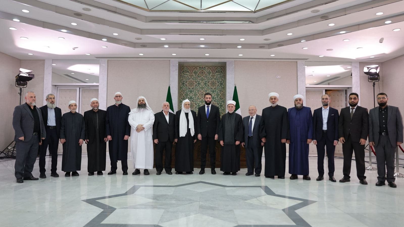مجلس الإفتاء الأعلى مع الرئيس السوري أحمد الشرع