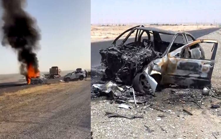 حادث سير في حدود خانقين