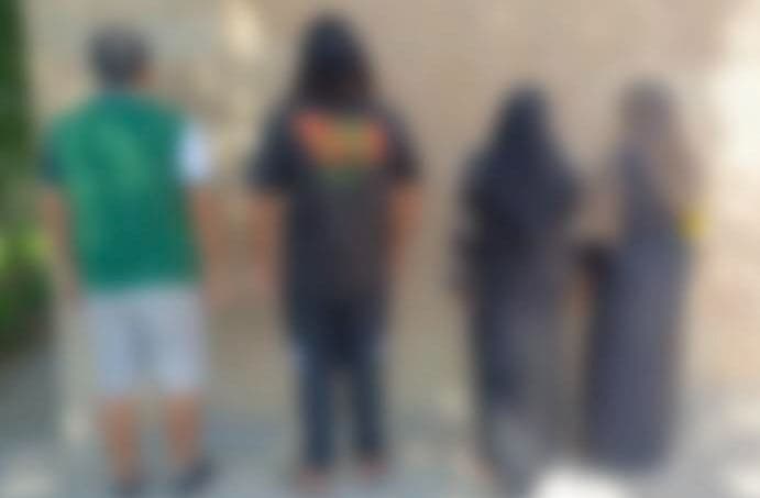 پۆلیس وێنەی چوار کەسەکەی بەم شێوەیە بڵاوکردەوە.