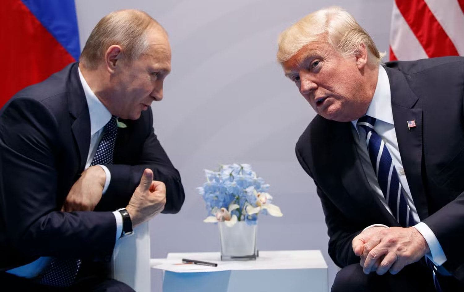 Rusya Devlet Başkanı Vladimir Putin ile ABD Başkanı Donald Trump 
