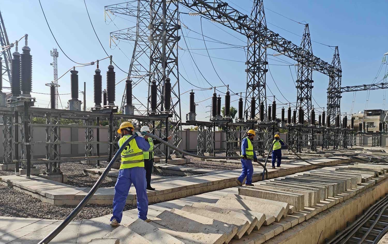 دیمەنی وێستگەیەکی کارەبا بۆ روونکردنەوەی هەواڵەکە