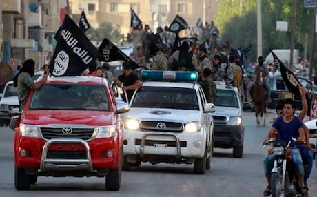 An ISIS parade in the Iraqi city of Mosul. Photo: AFP