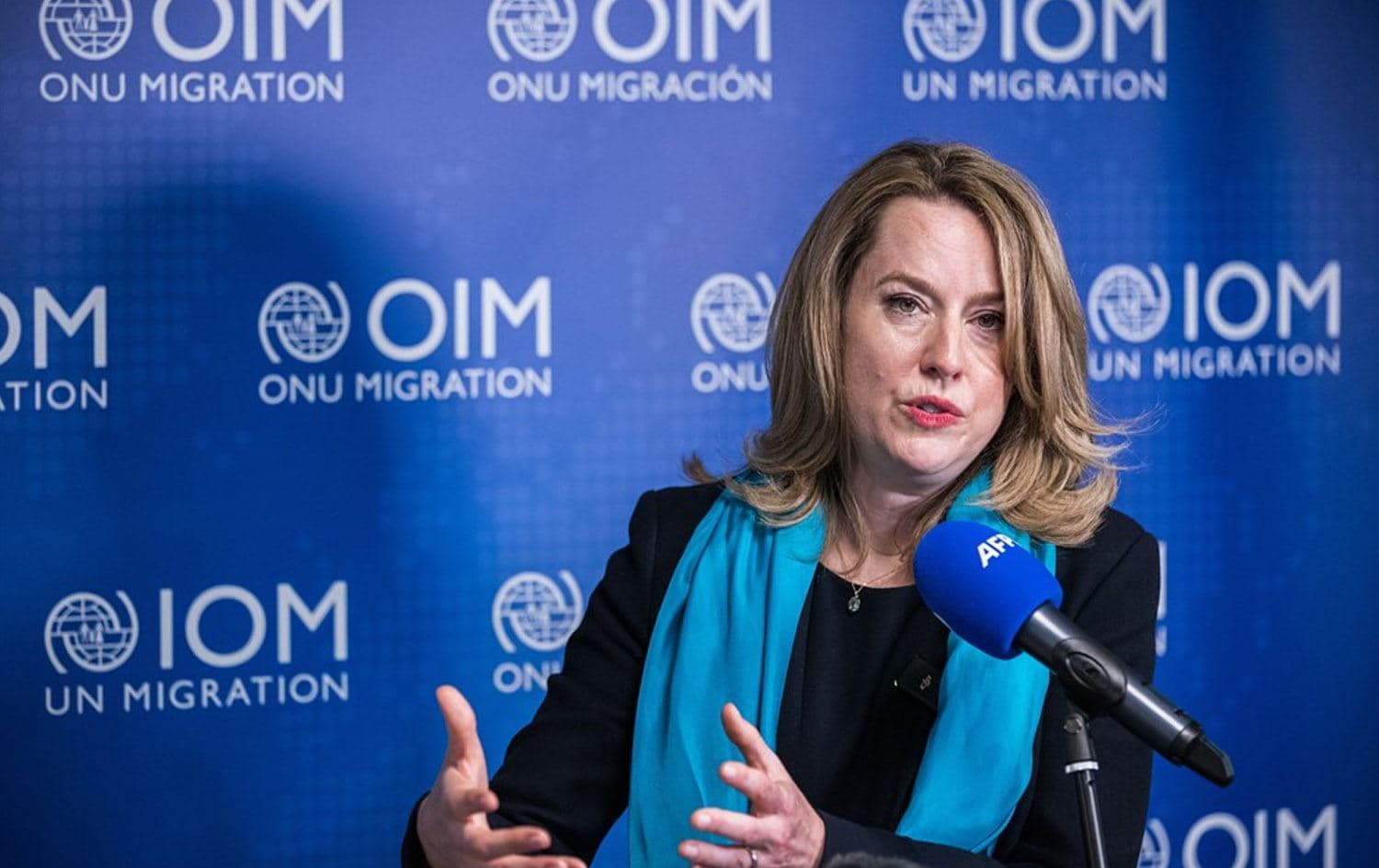ئەیمی پۆپ، بەڕێوەبەری گشتیی رێکخراوی کۆچی سەر بە نەتەوە یەکگرتووەکان