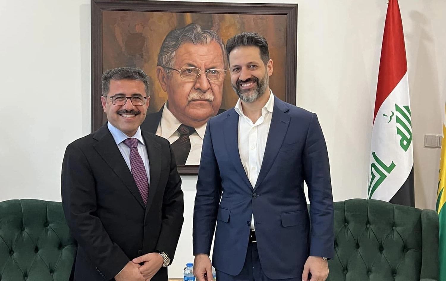 قوباد تاڵەبانی و عەتا محەممەد، بەرپرسی نووسینگەکەی