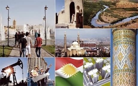A Kurdistan Regional Government (KRG) investment poster.