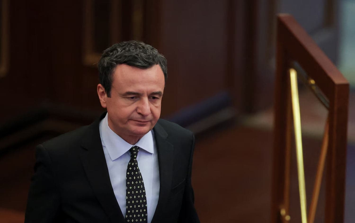 ئالبین کورتی، سەرۆکوەزیرانی کۆسۆڤۆ. وێنە: REUTERS/Valdrin Xhemaj