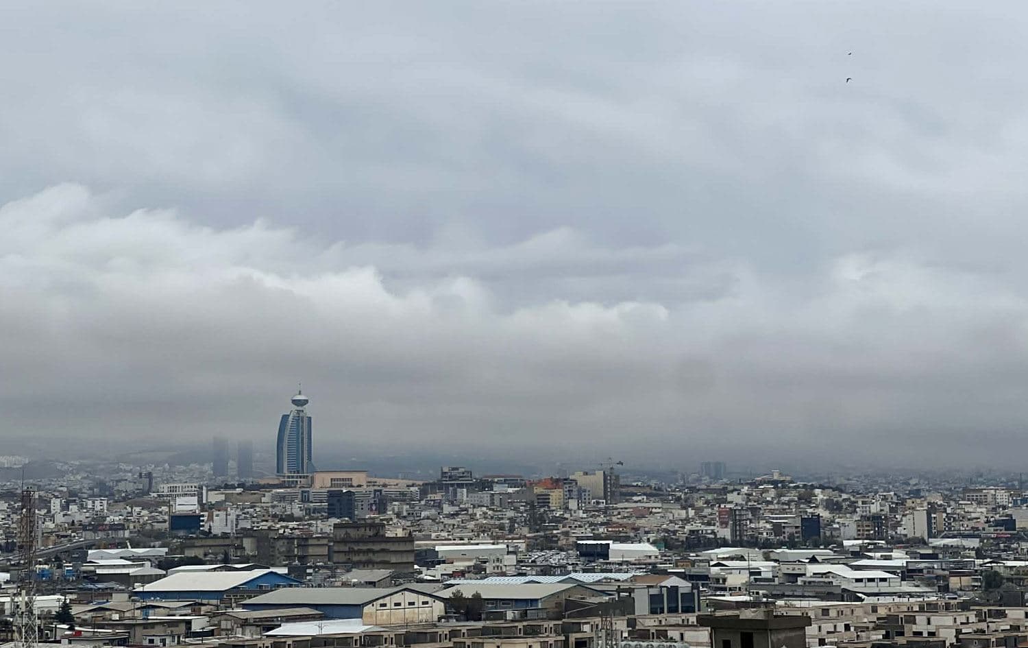 کەشێکی باراناوی لە سلێمانی. وێنە: رووداو