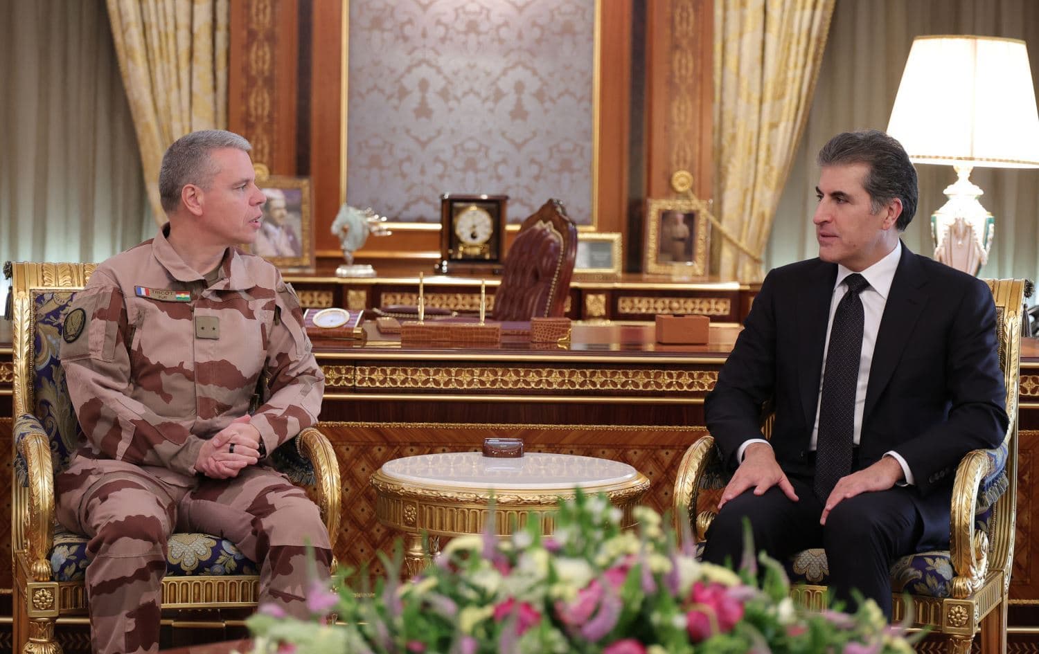 Başkan Neçirvan Barzani, Fransiz General Tricoire’yi kabul etti    