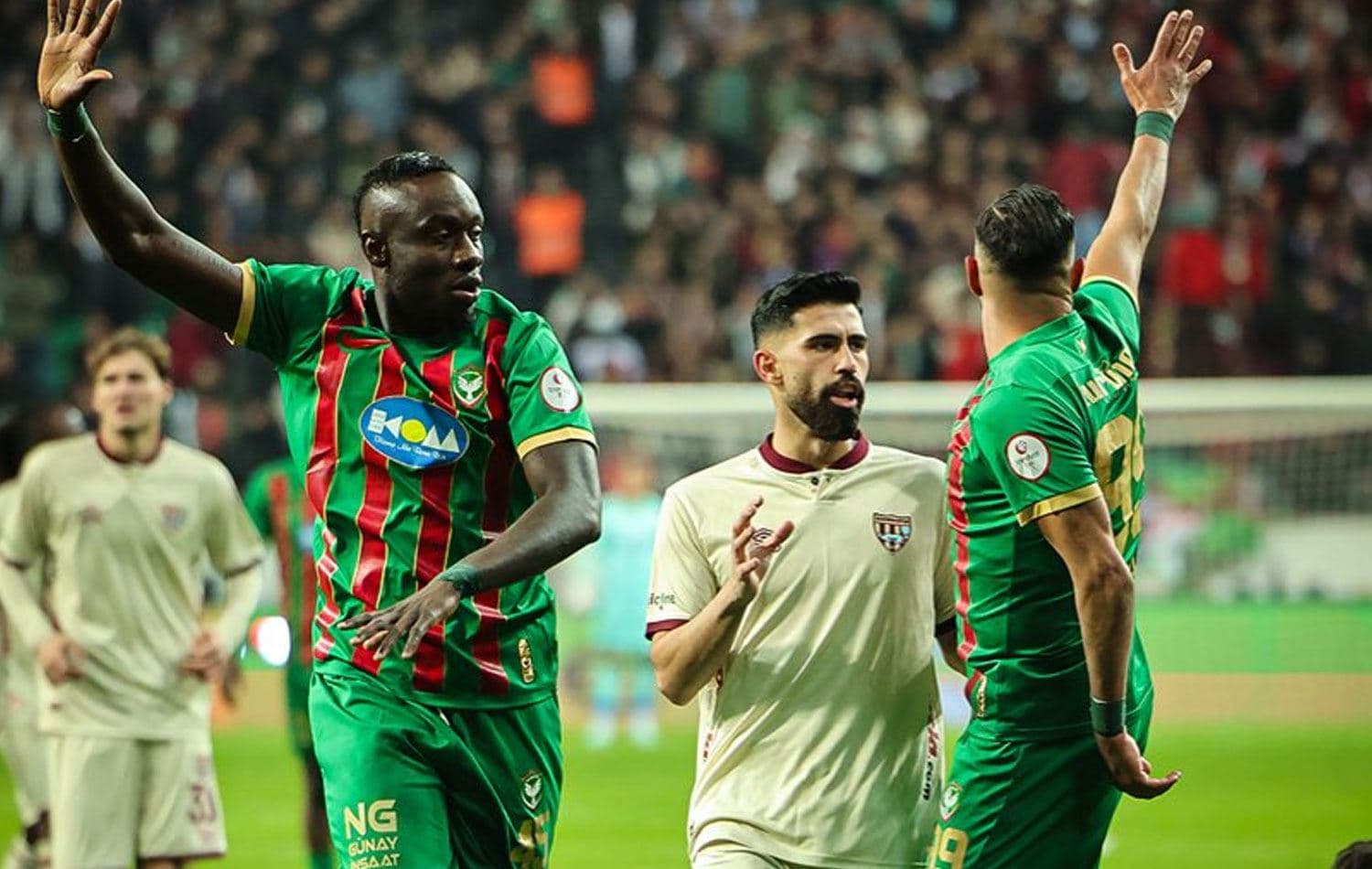 Amedspor-Bandırmaspor maçından bir kare. / Kaynak: X