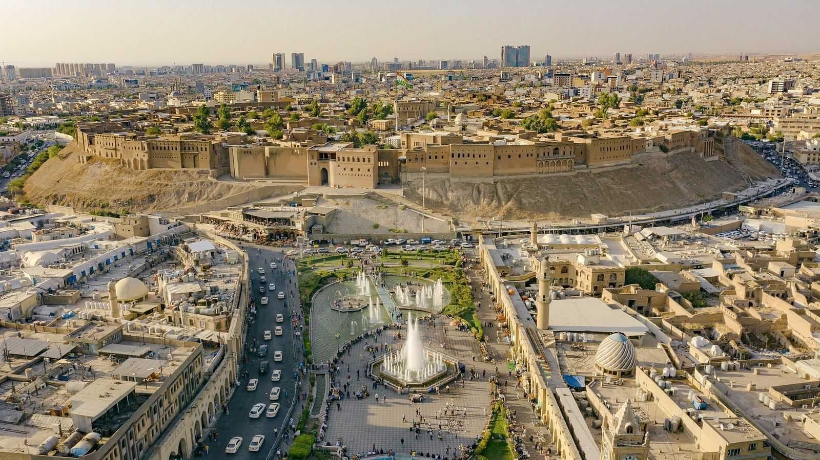 قەڵای هەولێر و دەوروبەری. وێنە: بڵند تاهیر- رووداو