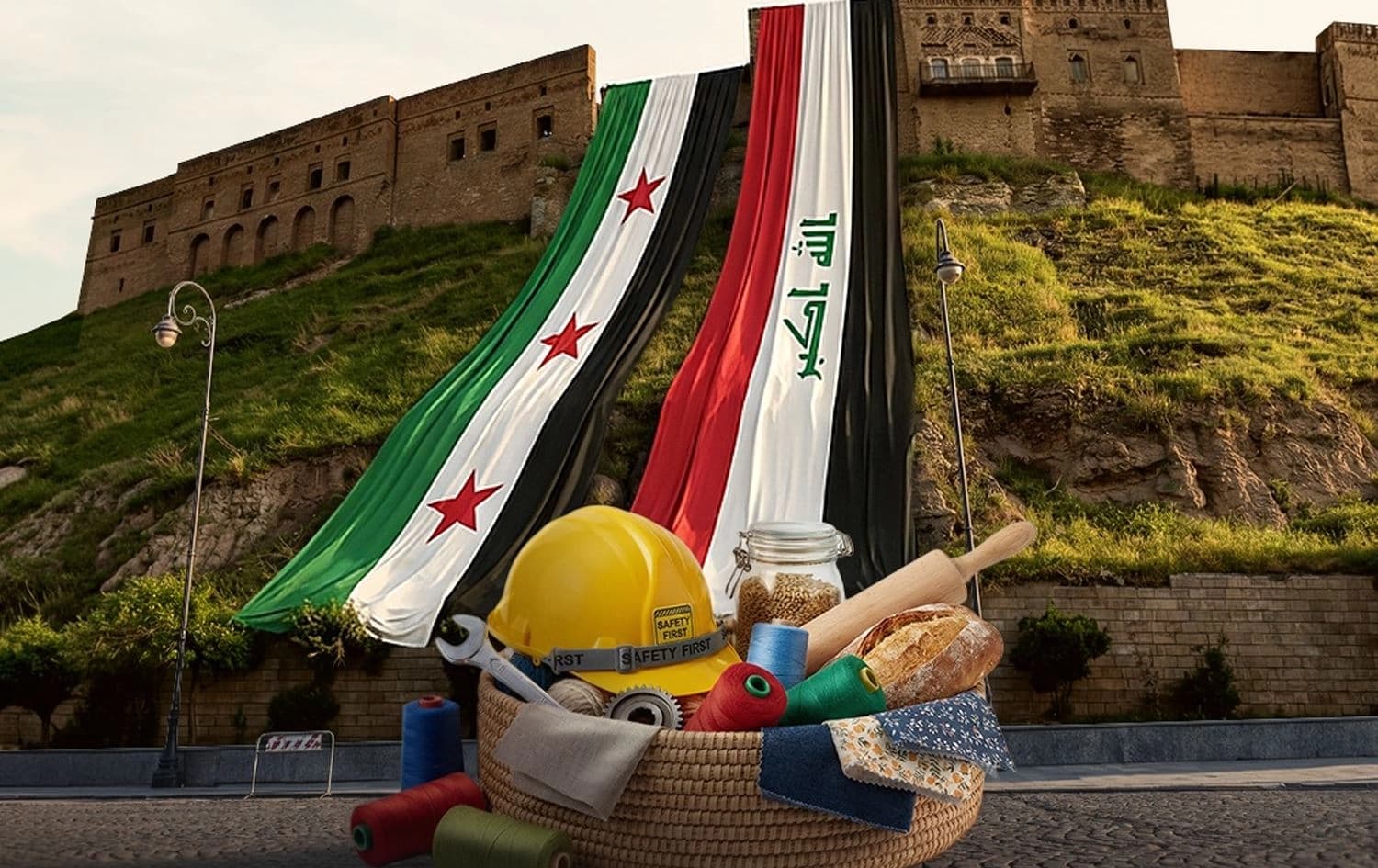 پێشانگەکە ئەم وێنەی بڵاوکردبووەوە، بەڵام بەهۆی نەبوونی ئاڵای کوردستان، پۆستەکەی سڕییەوە