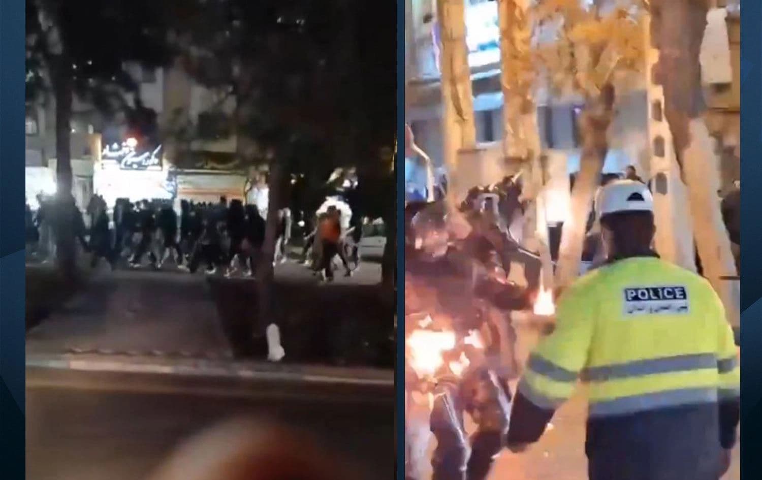 Gösterilerden kareler. / Foto: Video alıntısı / Kaynak: X