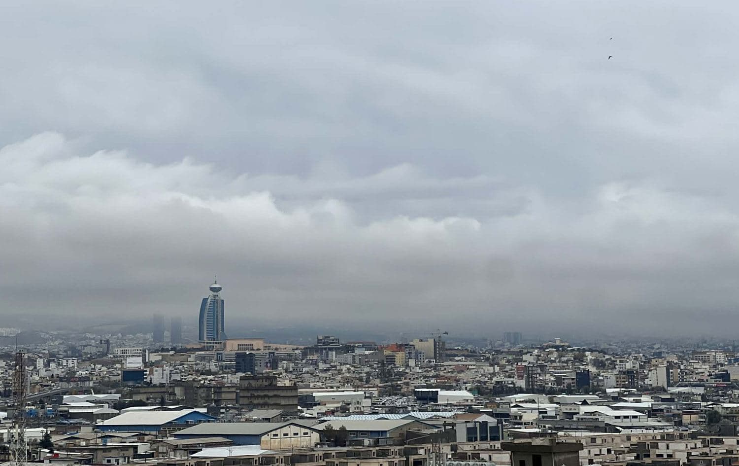 کەشێکی باراناوی لە سلێمانی. وێنە: رووداو
