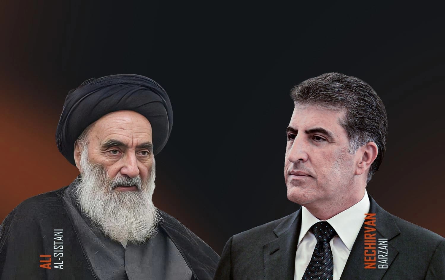 نێچیرڤان بارزانی، سەرۆکی هەرێمی کوردستان و عەلی سیستانی