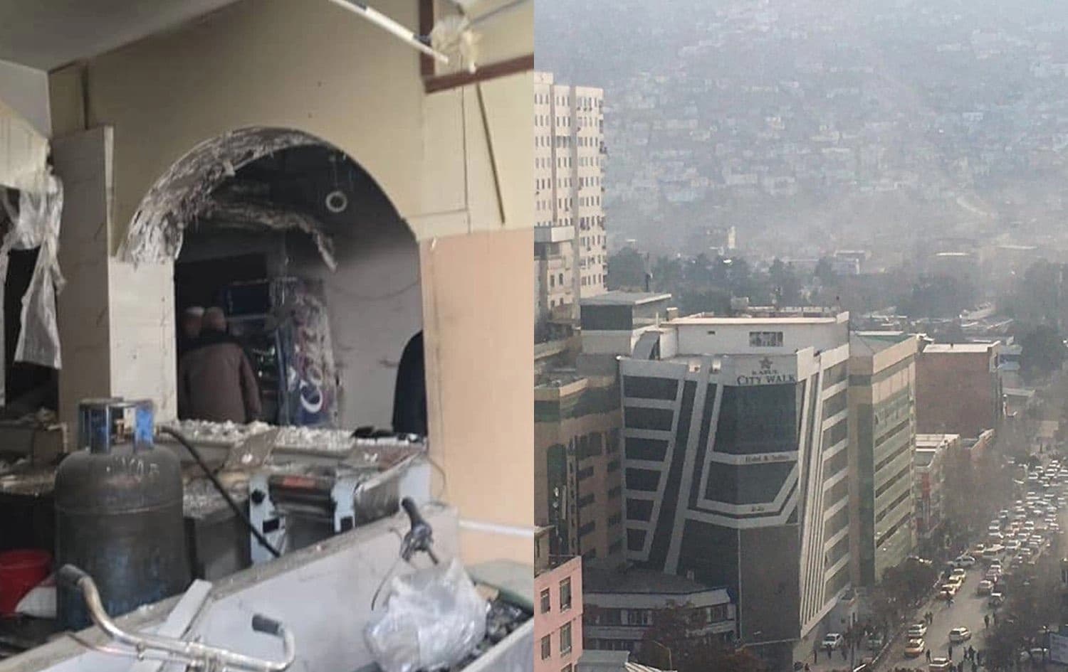 دیمەنی شوێنی تەقینەوەکە
