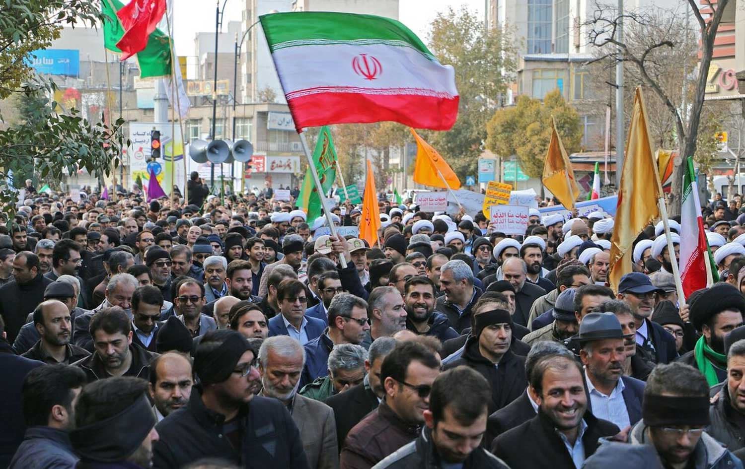 وێنەیەکی خۆپێشاندانەکانی حێران