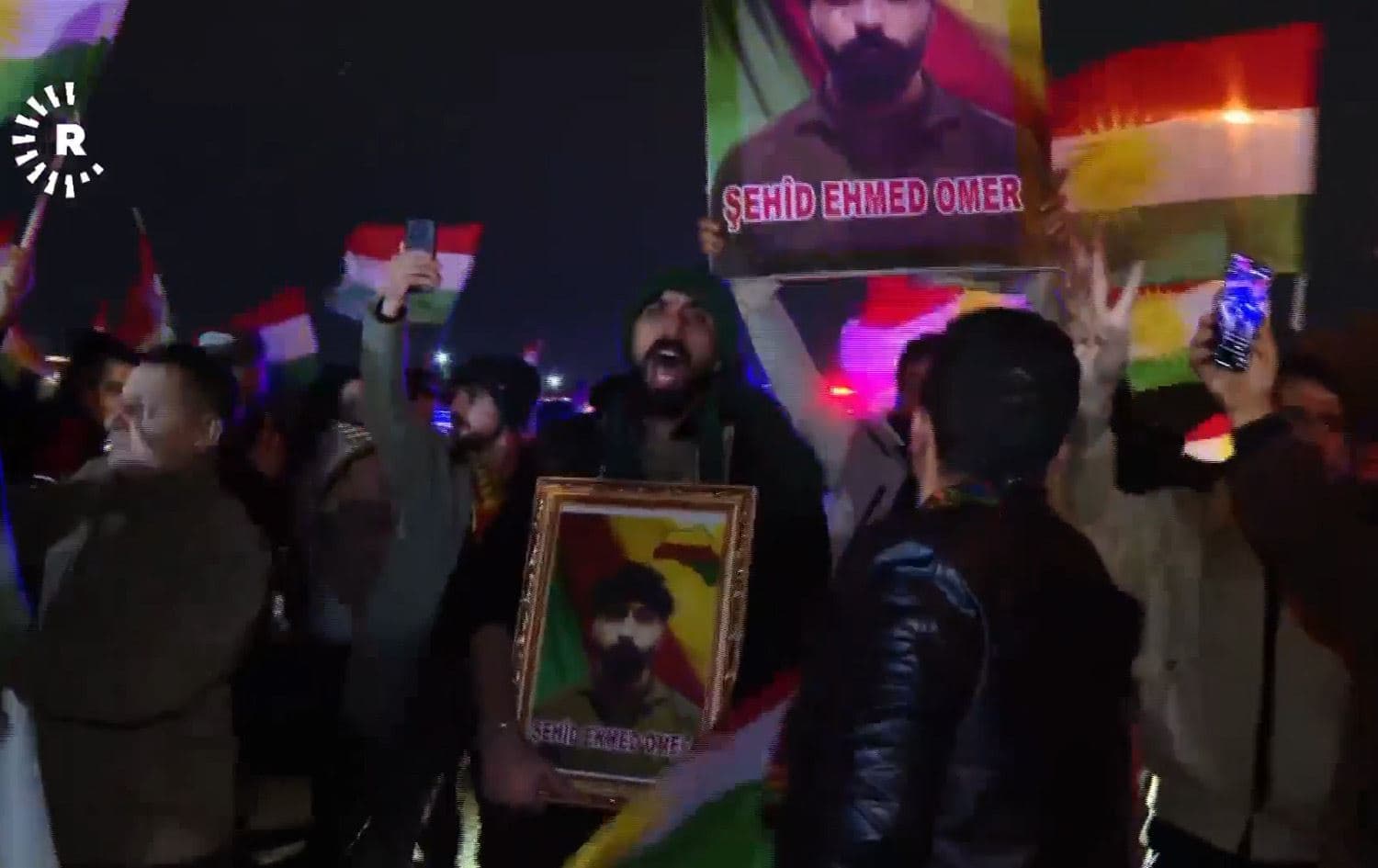 پێشوازی لە تەرمی شەهید هێمن کەرکووکی لە هەولێر