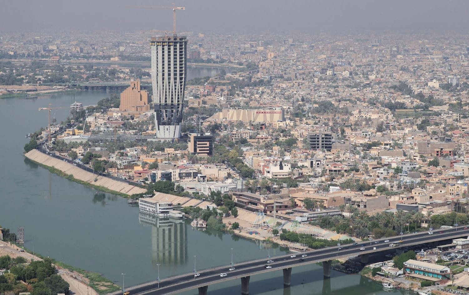 بەغدا لە ئاسمانەوە. وێنە: Reuters