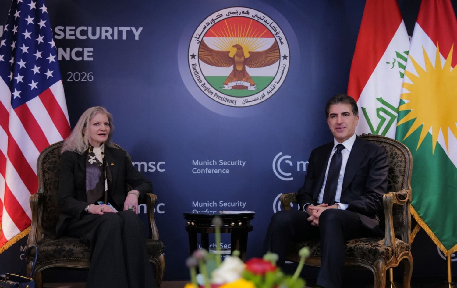 ئالیسۆن هوکەر 'ستایش'ـی رۆڵی نێچیرڤان بارزانی لە رێککەوتنی نێوان دیمەشق و هەسەدە دا دەکات