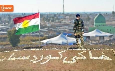 File photo of Kurdish forces after entering Kirkuk last summer.