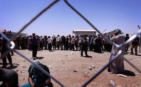 Refugees in Kirkuk. AFP photo.