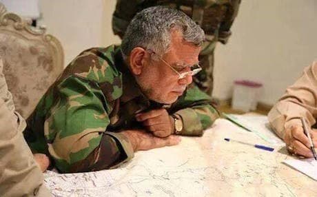 Photo of Hadi am-Amri, head of the Shiite Badr Brigade. Shafaaq news