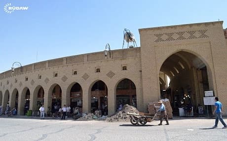 Erbil's old downtown market given a facelift by the municipality as part of the city's redevelopment. Photo: Rudaw