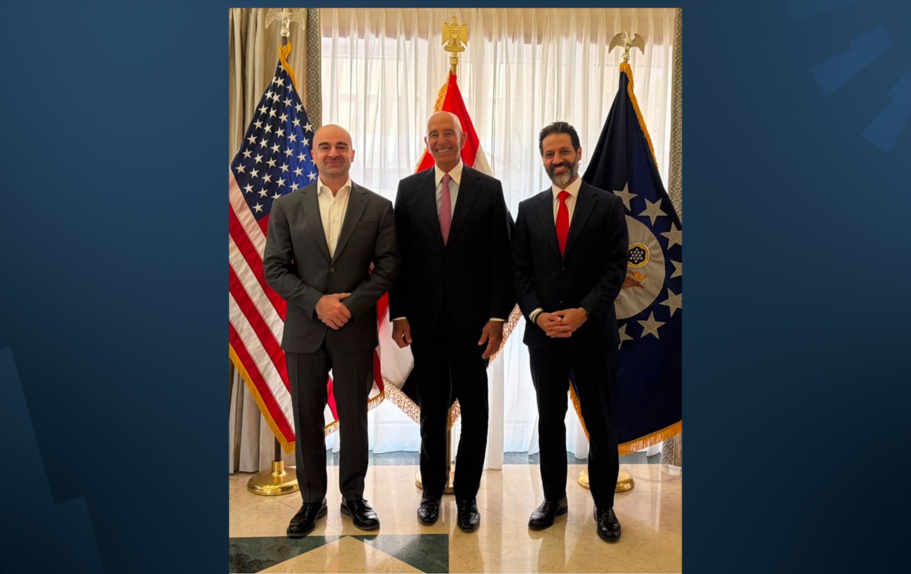 بافڵ و قوباد تاڵەبانی لە بەغدا لەگەڵ تۆم باراک کۆبوونەوە