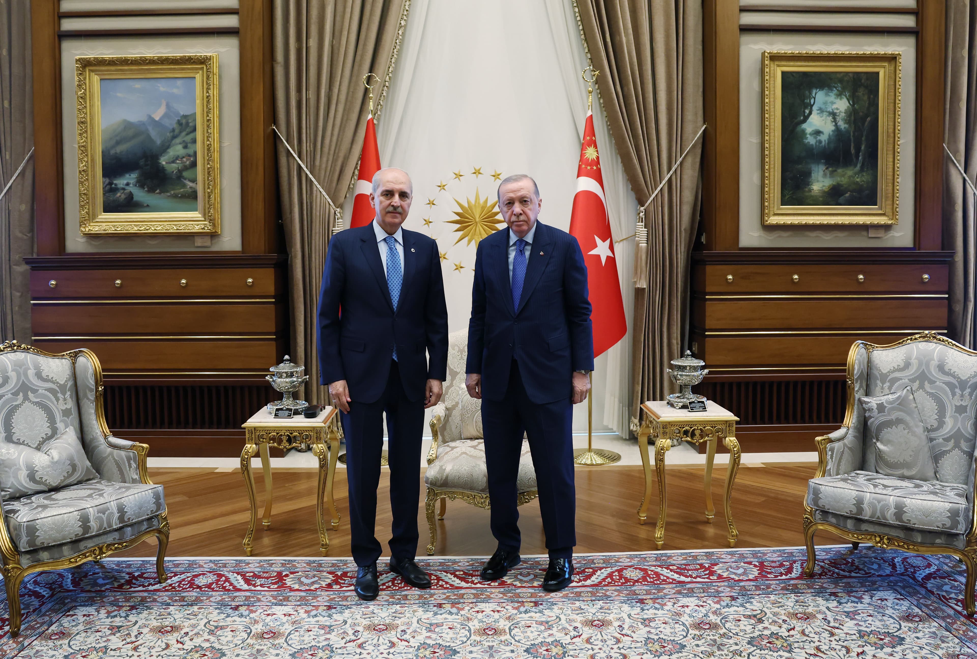 Erdogan û Kurtulmuş civiyan: Rojev 'Yasaya Çarçoveyê' ye