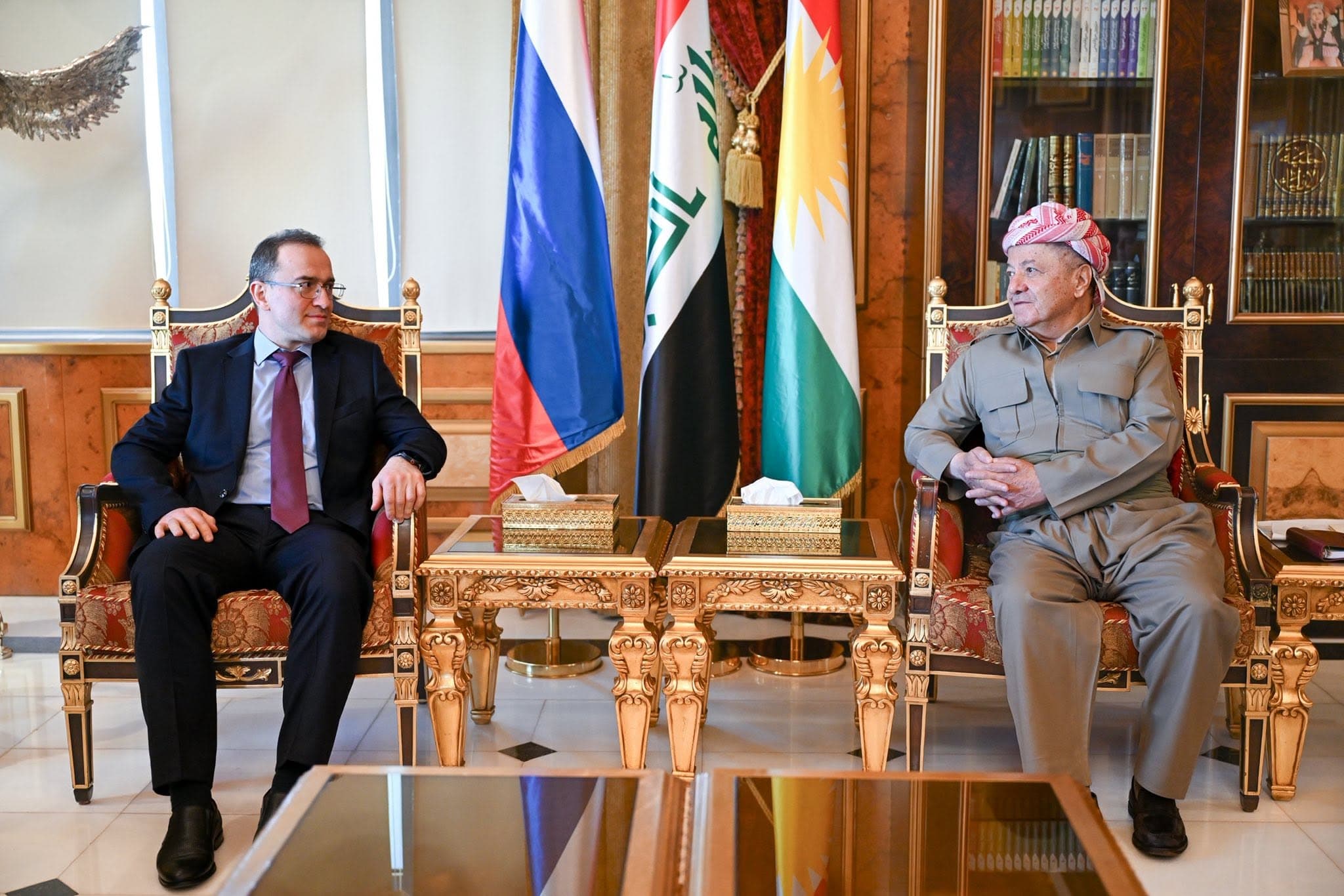 Serok Barzanî Balyozê Rûsyayê yê Îraqê qebûl kir