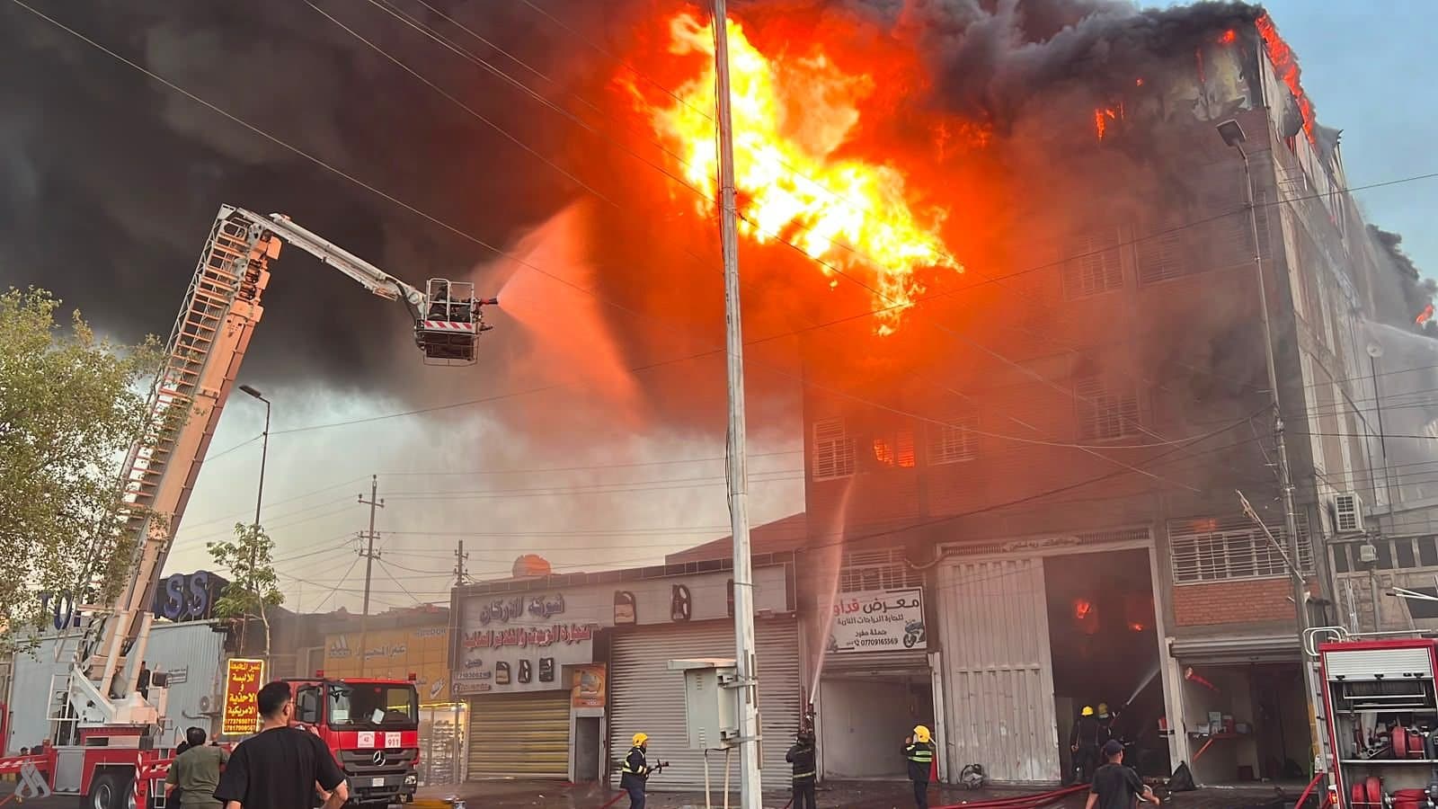 Fire in Baghdad on July 5, 2026. Photo: INA
