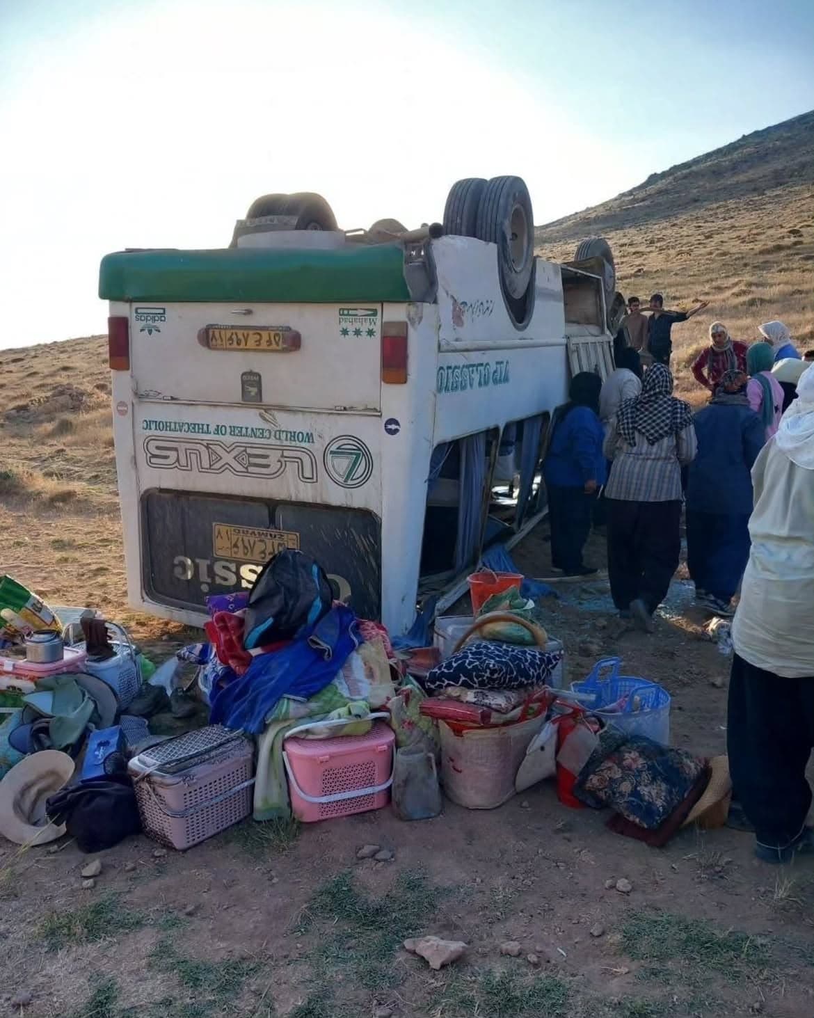 لە ئەنجامی وەرگەڕانی پاسێک لە رێگەی مەهاباد 23 کەس بریندار بوون