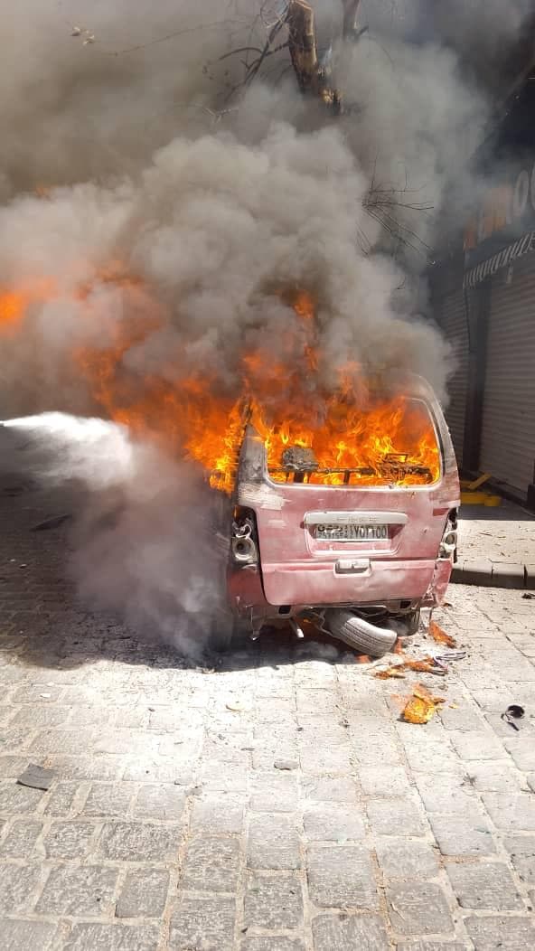 دوو تەقینەوە لە دیمەشق روویاندا؛ لە هۆتێلەکەی ماکرۆن نزیکن
