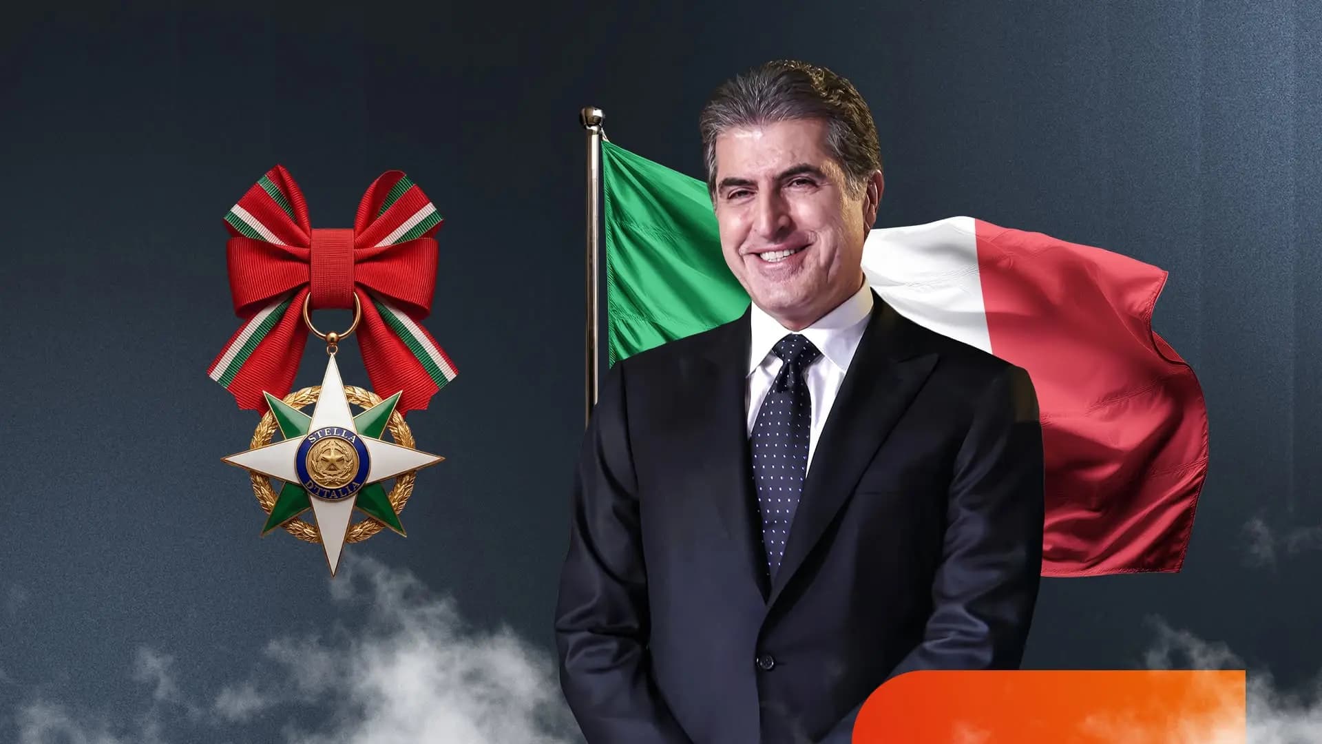 İtalya, en yüksek devlet nişanını Neçirvan Barzani'ye takdim edecek