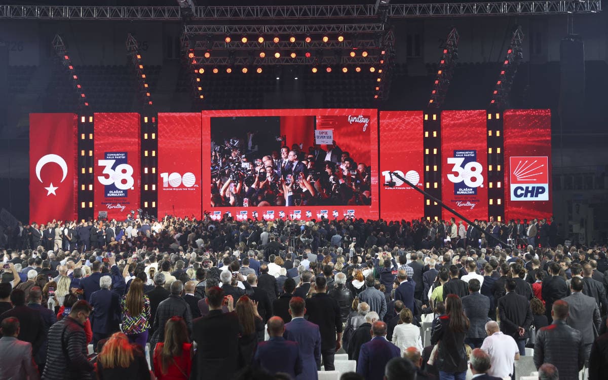 CHP'nin 38'inci kurultayından bir kare. / Arşiv / AA