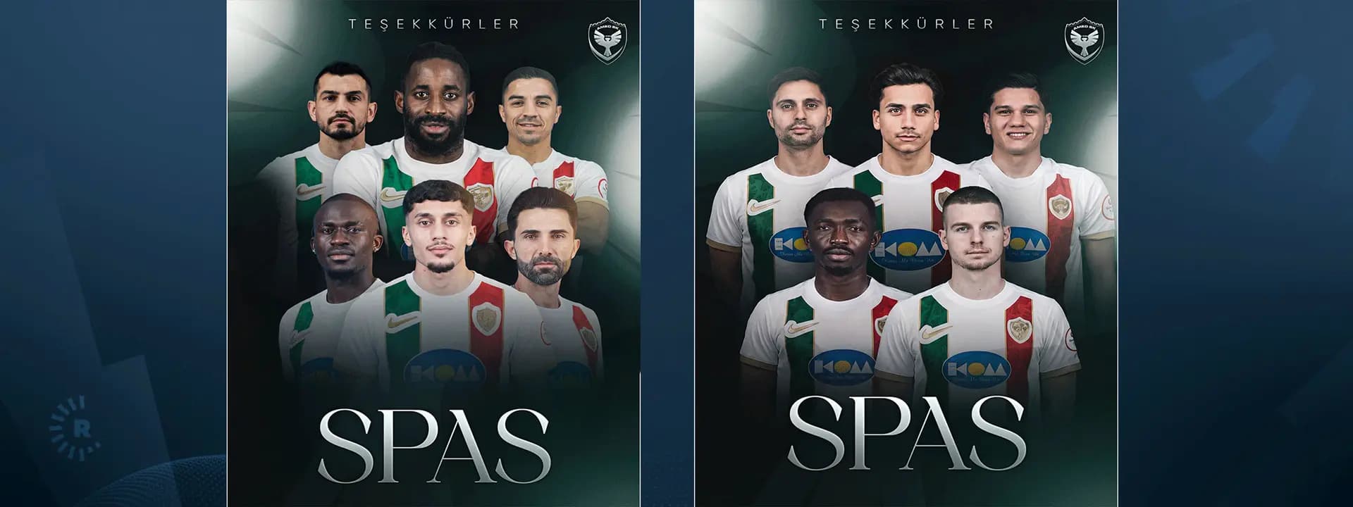 وێنەی ئەو یاریزانانەی ئامەدسپۆر کە یانەکە ماڵئاوایی لێکردن