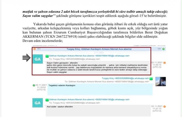 Tuncay Sonel ile Gökhan Ertok yazışmaları dosyaya girdi