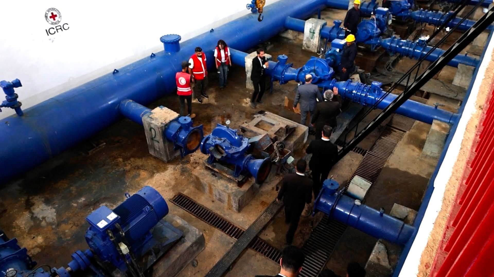 Syrian authorities reopen vital water station in Hasaka province