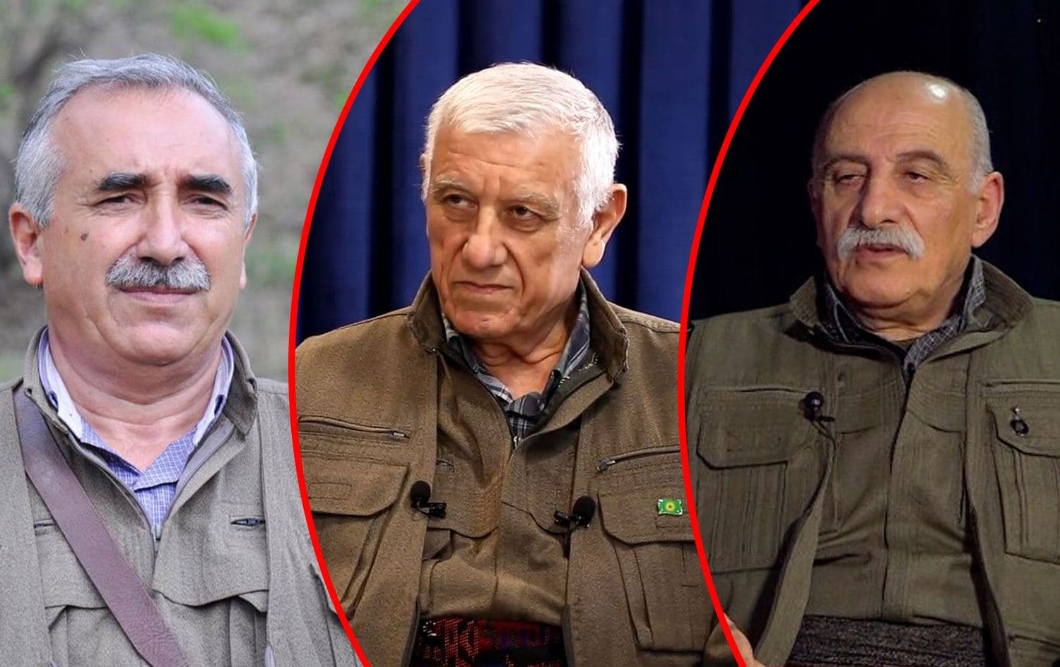 Sırasıyla PKK üst düzey yöneticileri Murat Karayılan, Cemil Bayık ve Duran Kalkan