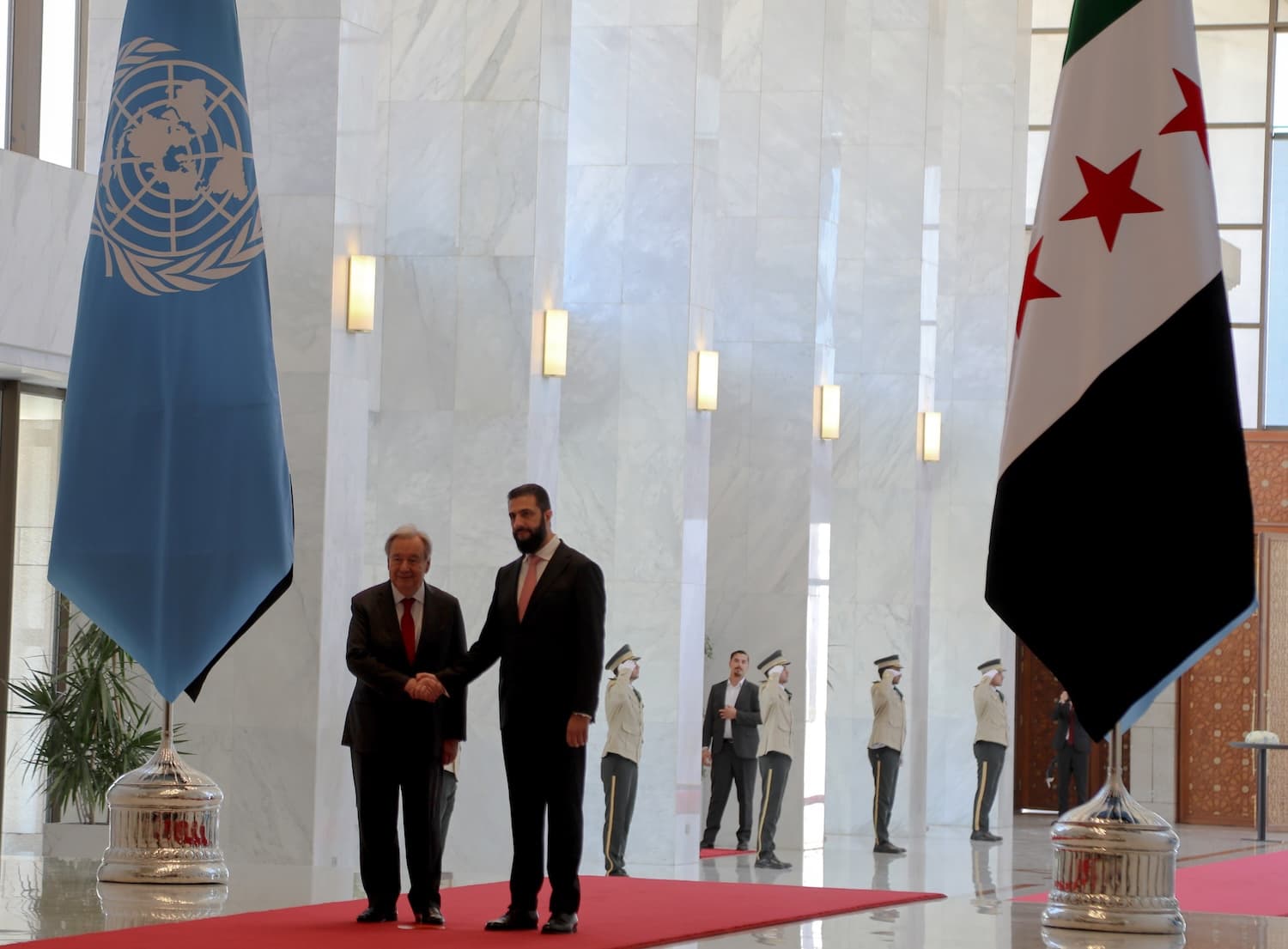 BM Genel Sekreteri Guterres, Suriye Cumhurbaşkanı Şara ile görüştü